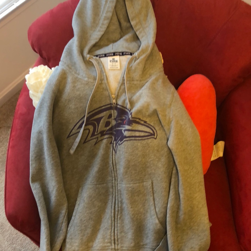 Victoria secret pink medium Ravens sweatshirt
